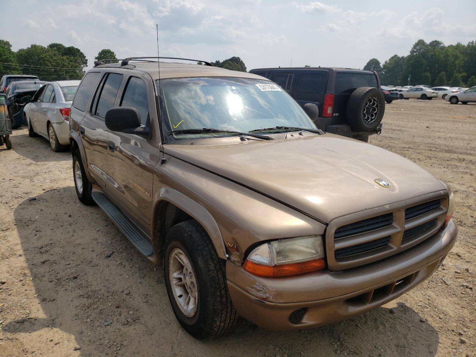 DODGE DURANGO 2000 with VIN 1B4HR28Z0YF189164 - Photo from auction