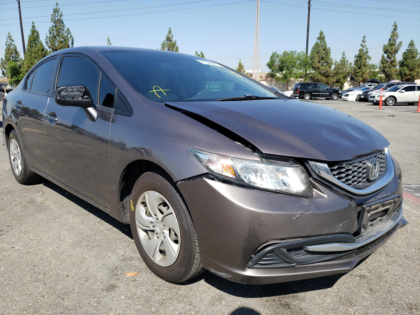 HONDA CIVIC LX 2014 with VIN 19XFB2F58EE228653 - Photo from auction