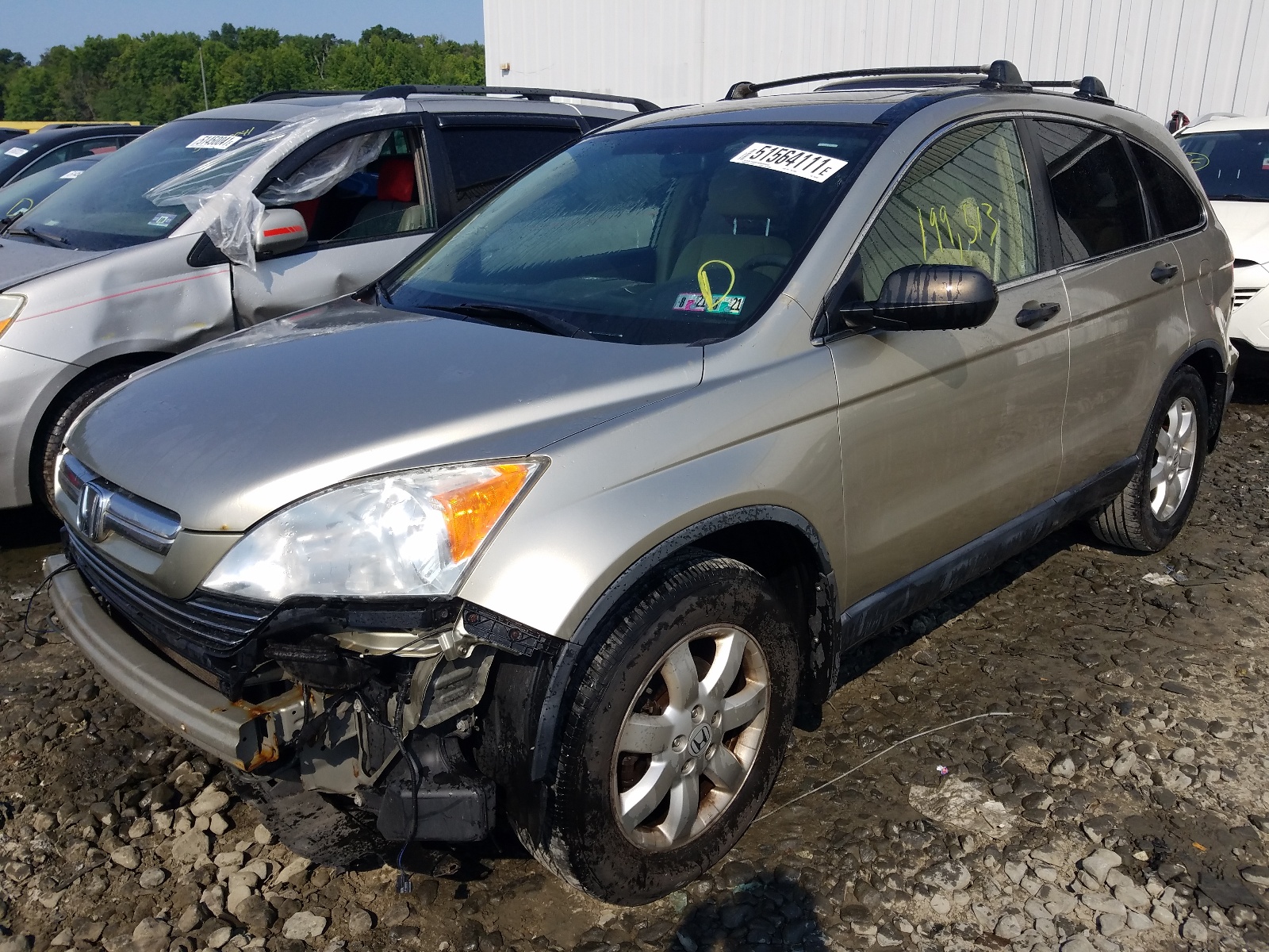 Photo 2 from auction – 2007 HONDA CR-V EX with VIN JHLRE48587C034442