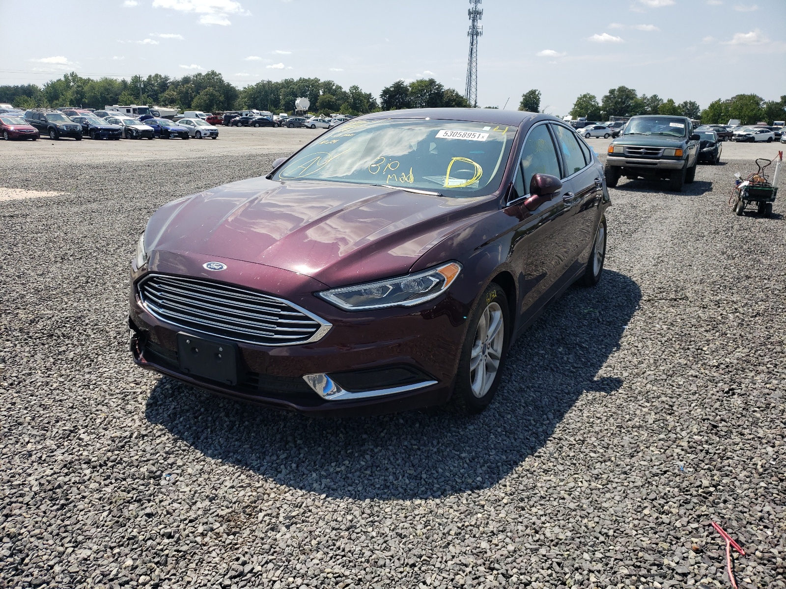 Photo 2 from auction – 2018 FORD FUSION with VIN 3FA6P0HD0JR255137