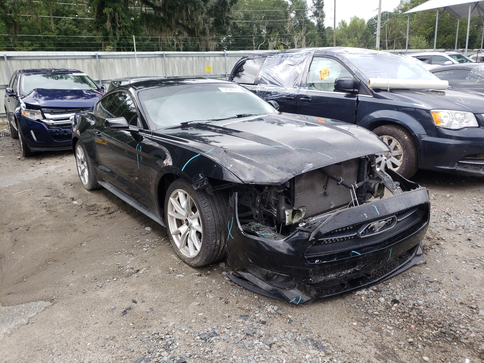 FORD MUSTANG 2015 with VIN 1FA6P8THXF5345432 - Photo from auction