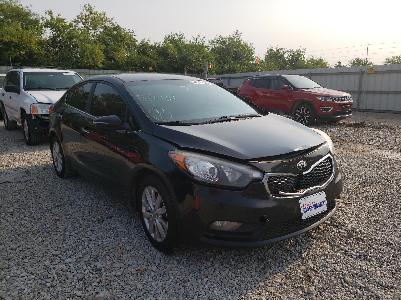 KIA FORTE EX 2014 with VIN KNAFX4A86E5046439 - Photo from auction