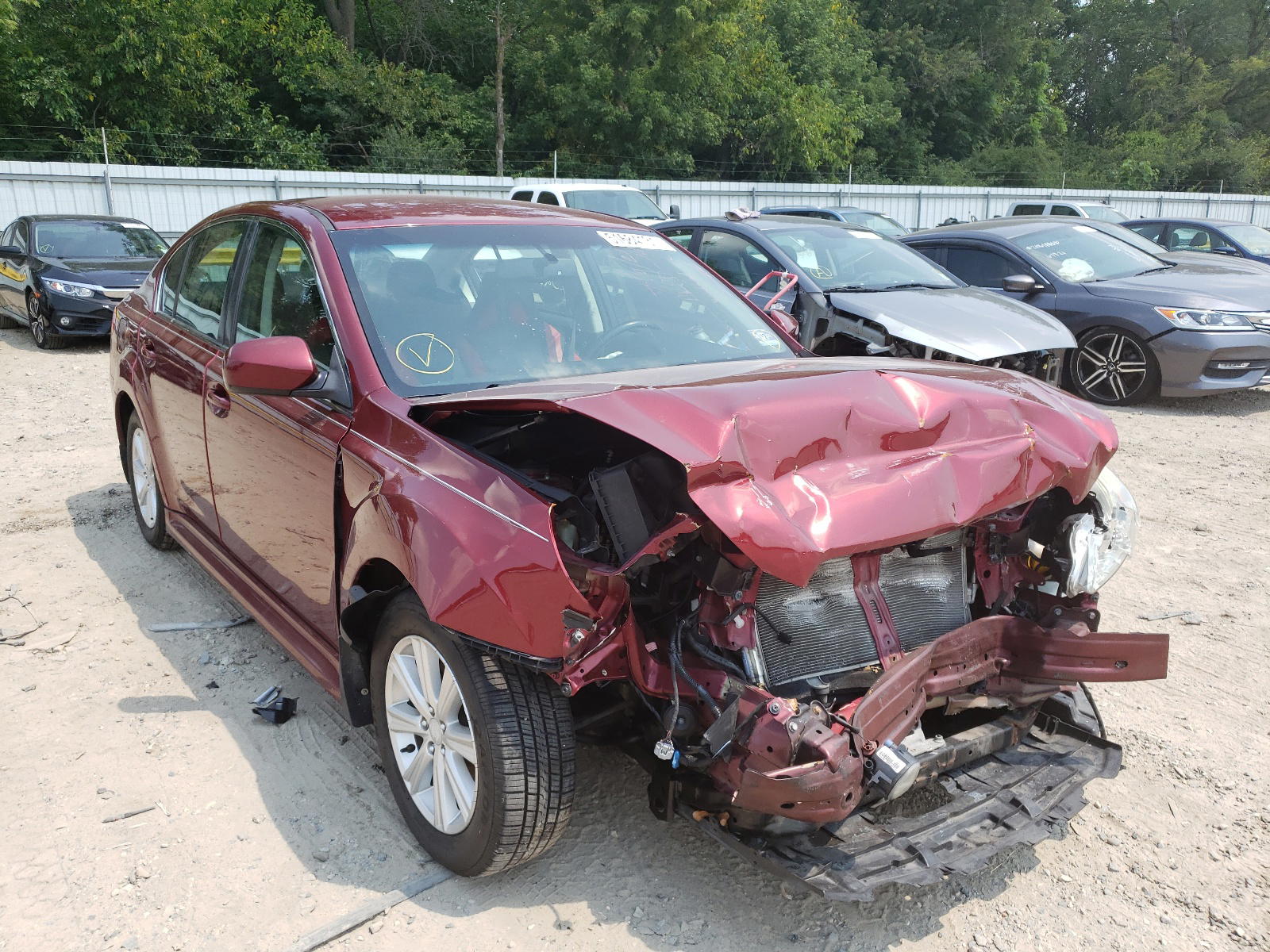SUBARU LEGACY 2.5 2012 with VIN 4S3BMBC69C3041965 - Photo from auction