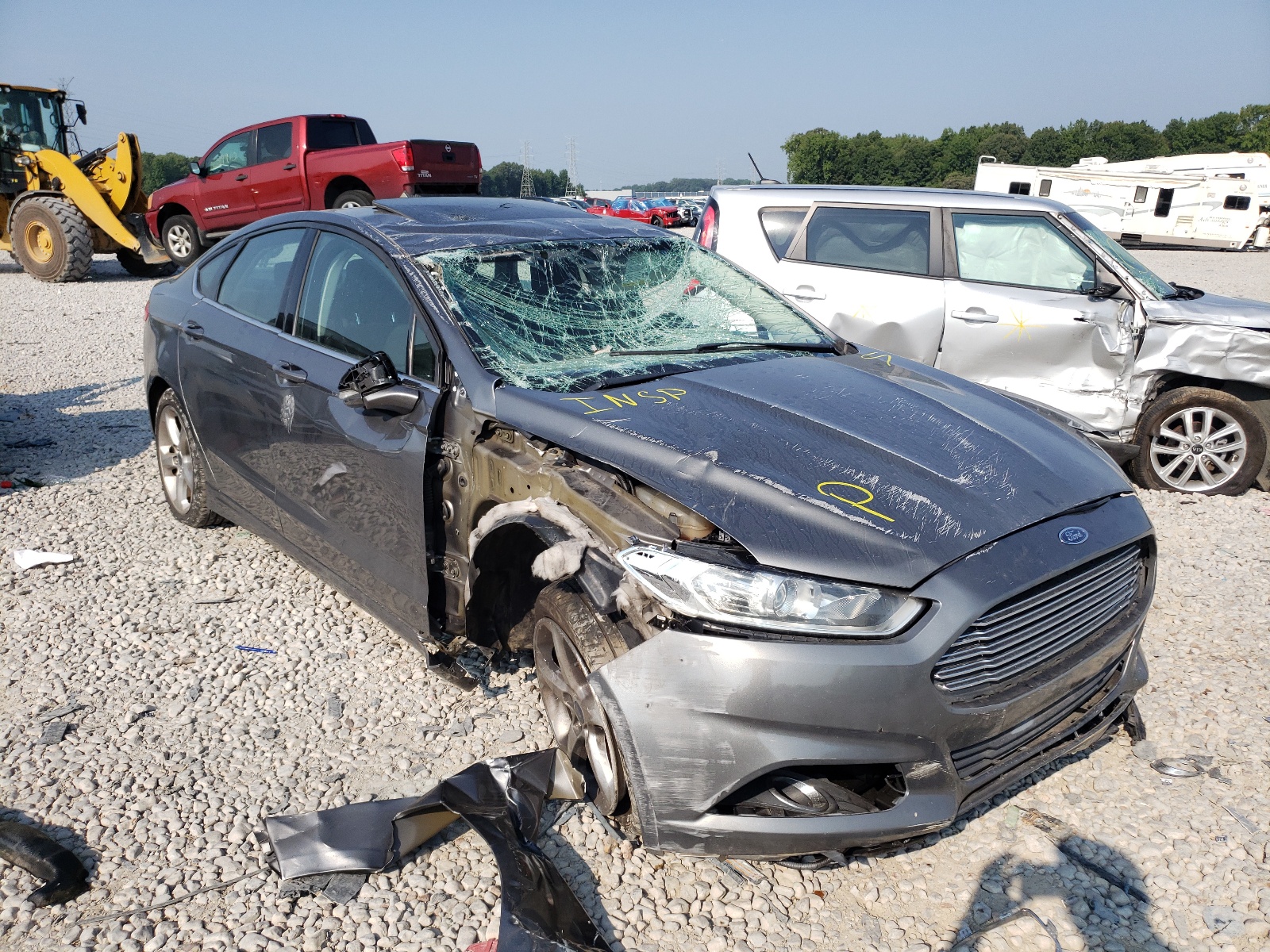 FORD FUSION SE 2014 with VIN 3FA6P0HD7ER100946 - Photo from auction