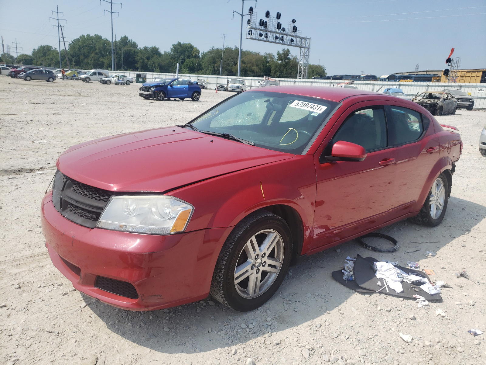 Photo 2 from auction – 2012 DODGE AVENGER SX with VIN 1C3CDZCB5CN179036