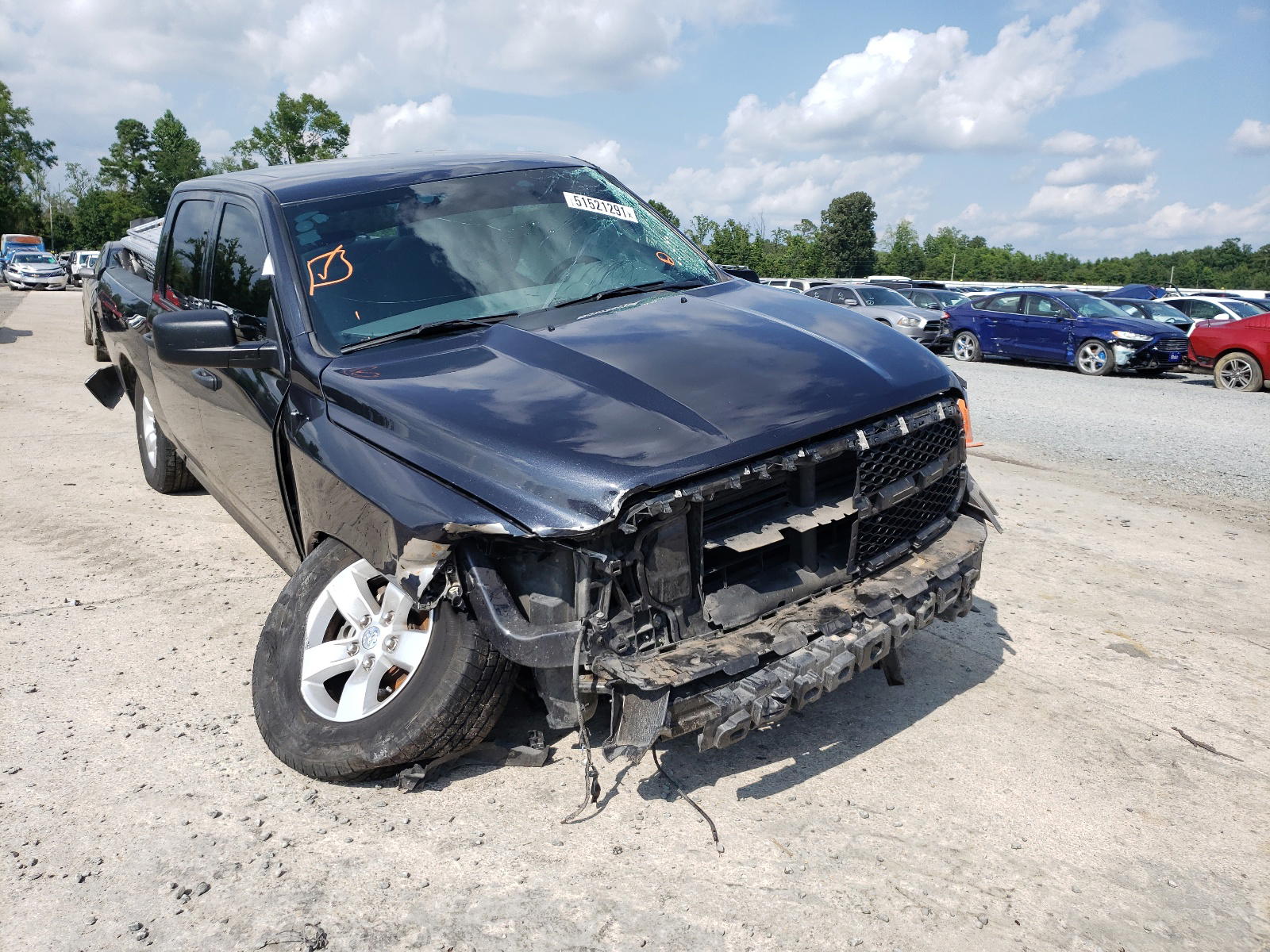 RAM 1500 ST 2018 with VIN 1C6RR7KG1JS253647 - Photo from auction