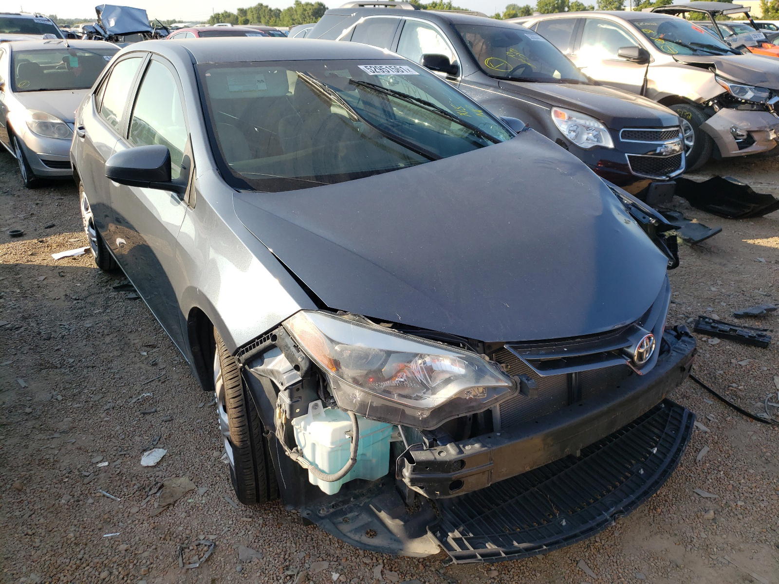 TOYOTA COROLLA L 2015 with VIN 2T1BURHE3FC438950 - Photo from auction