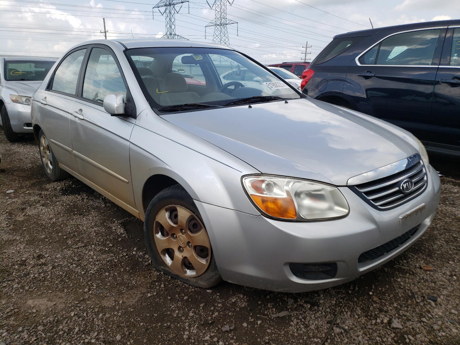 KIA SPECTRA EX 2008 with VIN KNAFE121385569363 - Photo from auction
