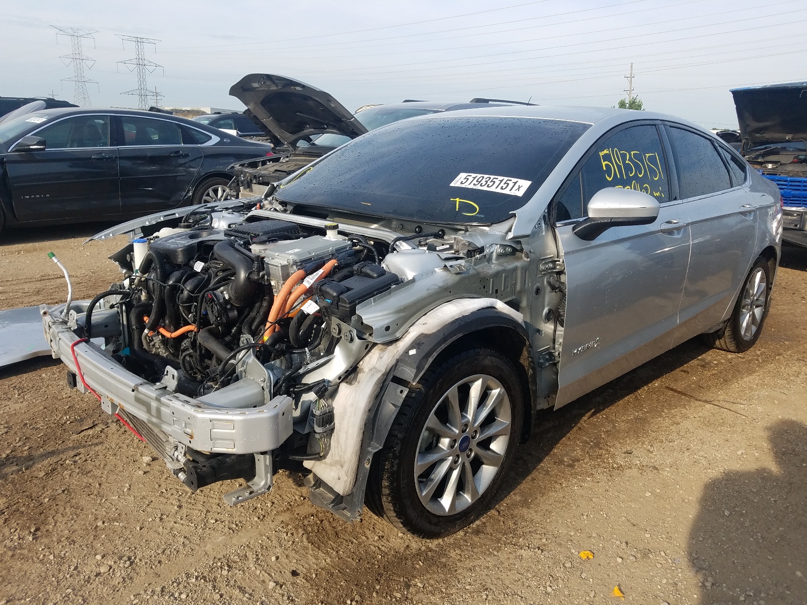 Photo 2 from auction – 2017 FORD FUSION SE with VIN 3FA6P0LUXHR358633