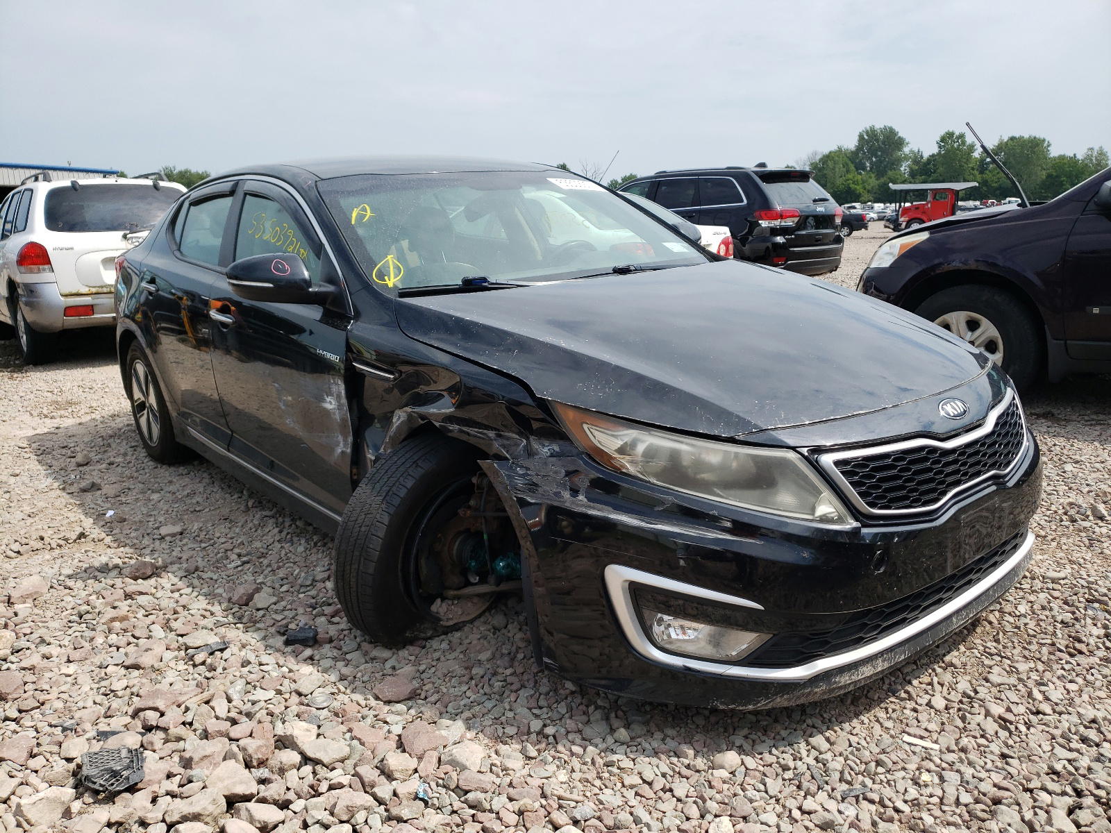 KIA OPTIMA HYB 2013 with VIN KNAGM4AD0D5058773 - Photo from auction