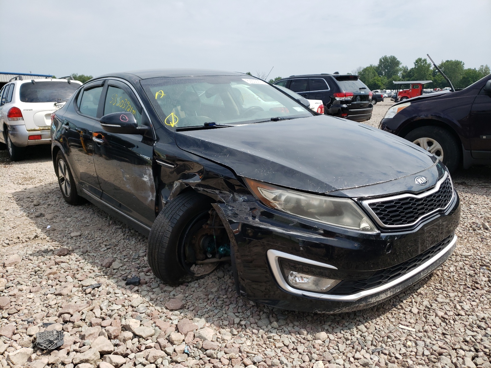 KIA OPTIMA HYB 2013 مع رقم تعريف المركبة KNAGM4AD0D5058773 - صورة من المزاد
