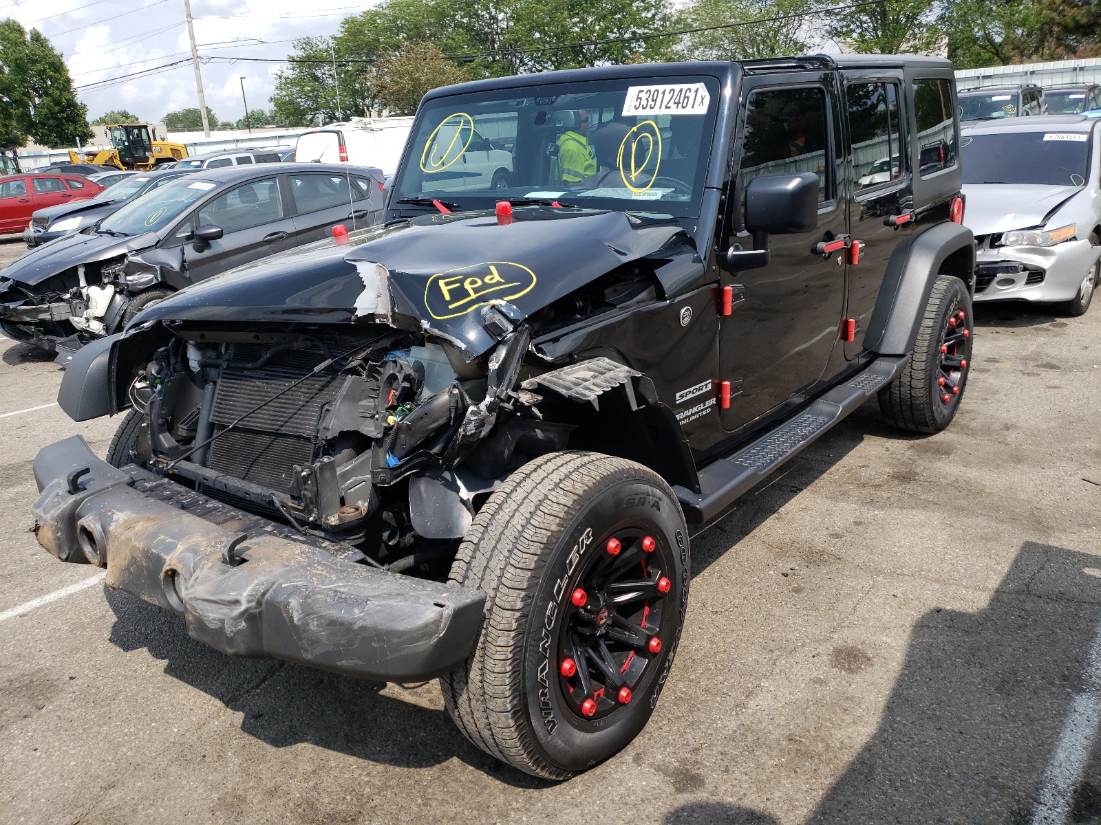 Photo 2 from auction – 2017 JEEP WRANGLER with VIN 1C4BJWDG0HL632359