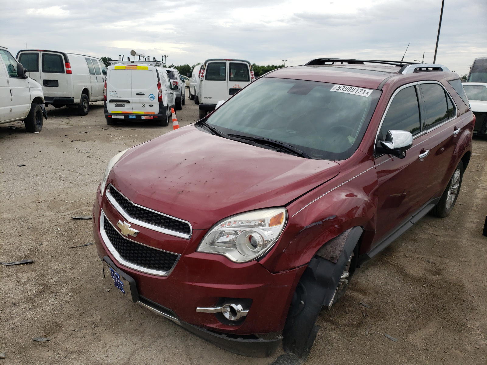 Photo 2 from auction – 2012 CHEVROLET EQUINOX LT with VIN 2GNALFEK8C6239338