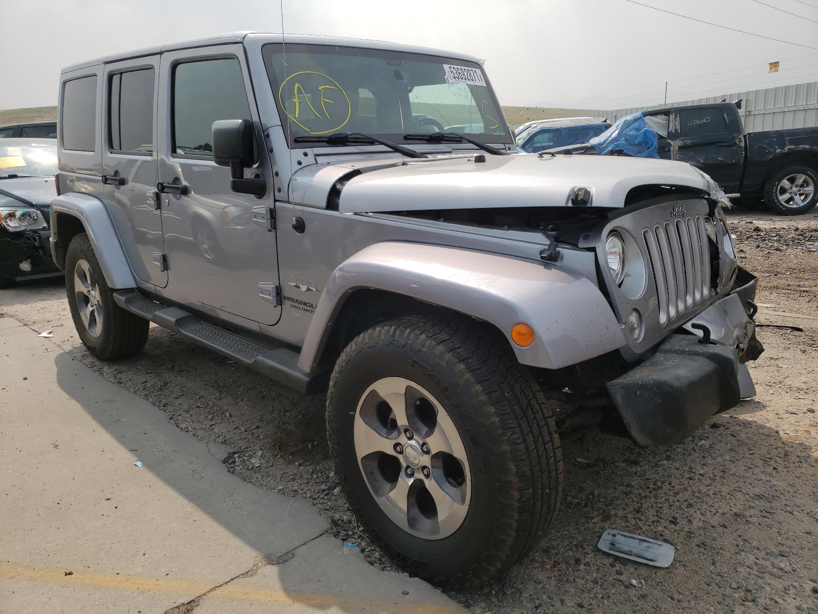 JEEP WRANGLER U 2017 with VIN 1C4BJWEG2HL535551 - Photo from auction