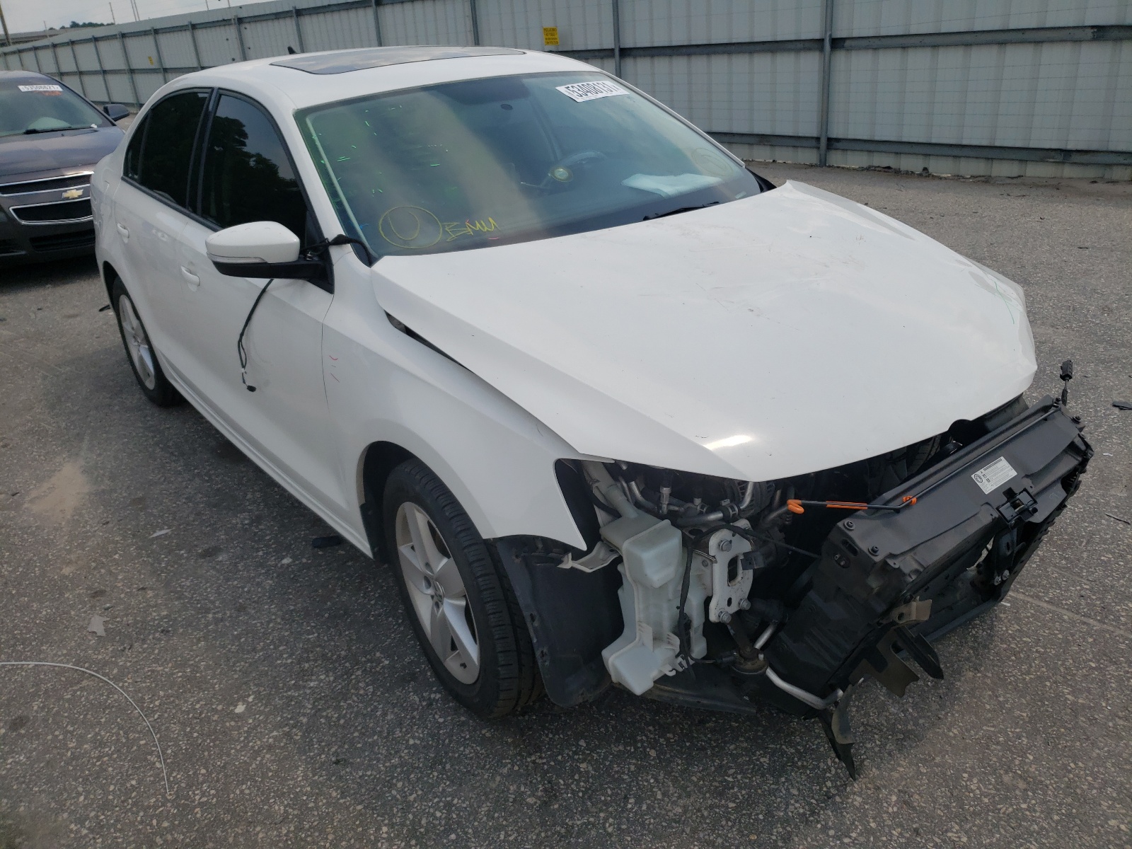 VOLKSWAGEN JETTA TDI 2012 with VIN 3VWLL7AJ7CM427971 - Photo from auction