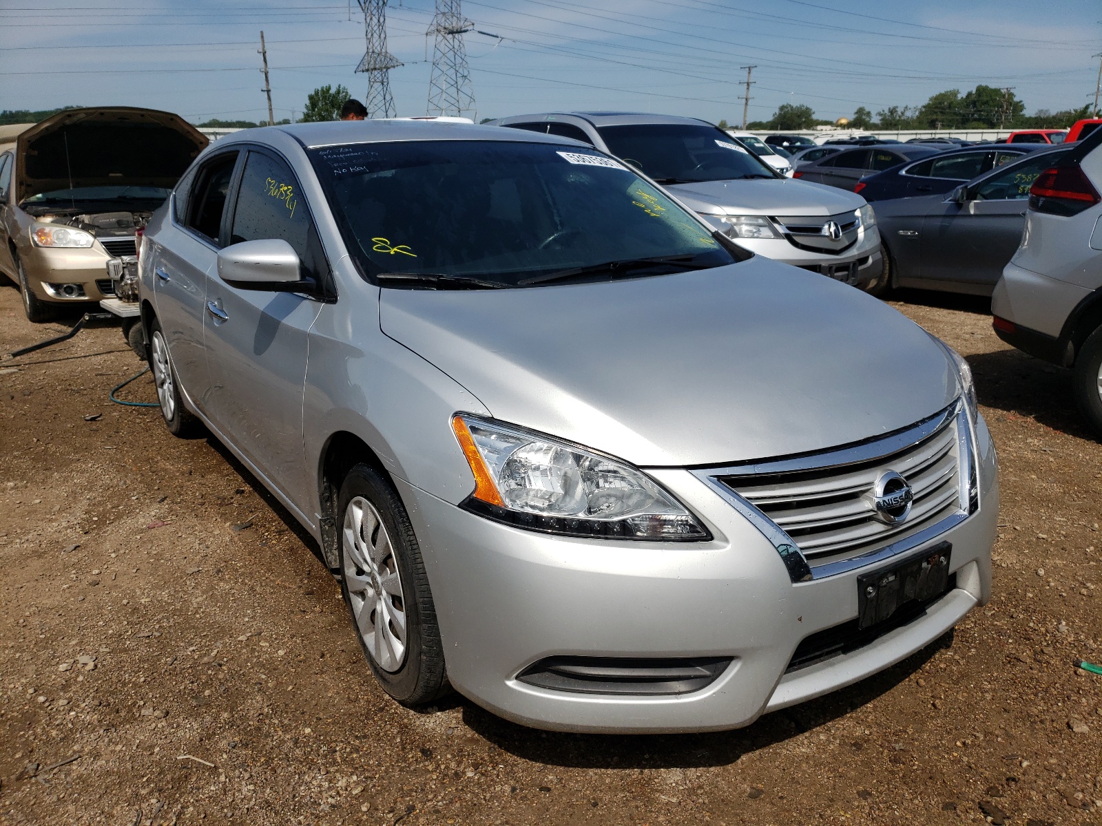 Photo 1 from auction – 2015 NISSAN SENTRA S with VIN 3N1AB7AP2FL642656