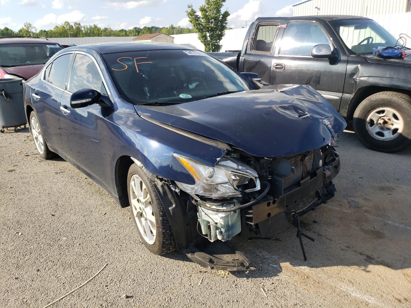NISSAN MAXIMA S 2014 with VIN 1N4AA5APXEC436019 - Photo from auction