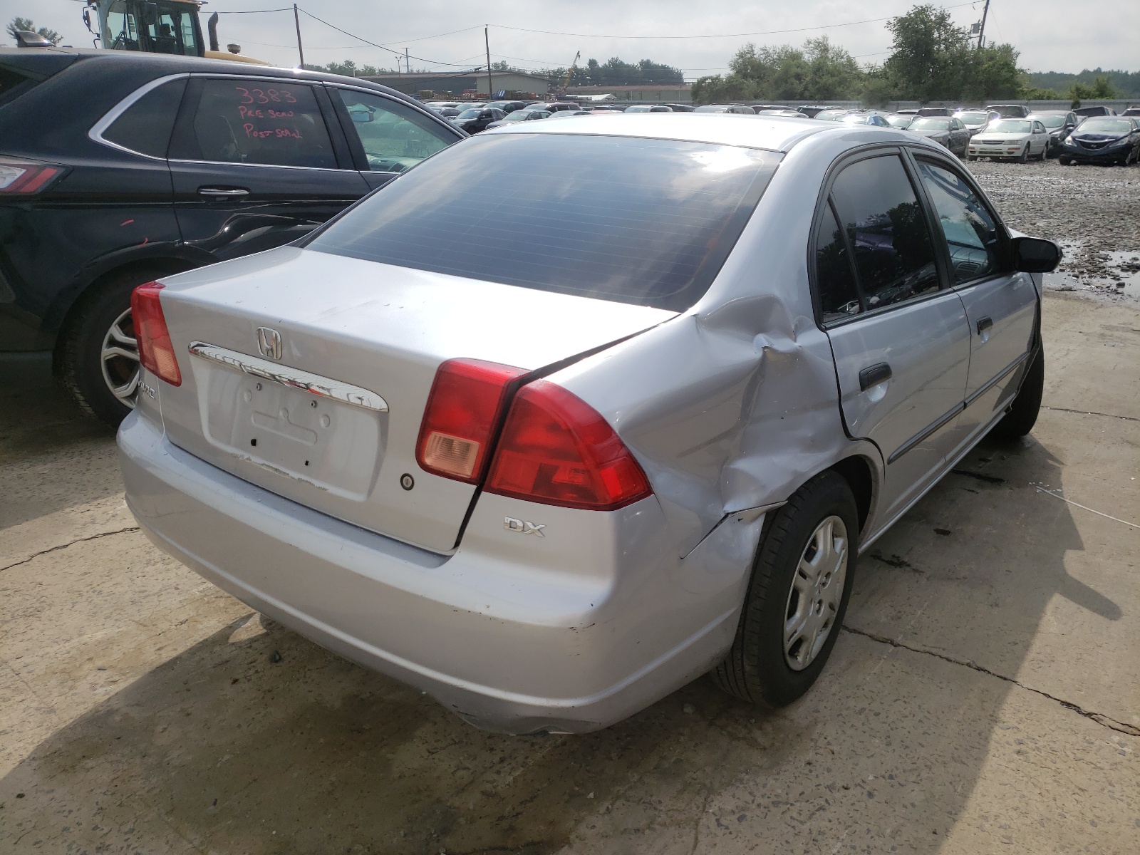 Photo 4 from auction – 2002 HONDA CIVIC DX with VIN 2HGES16142H595876