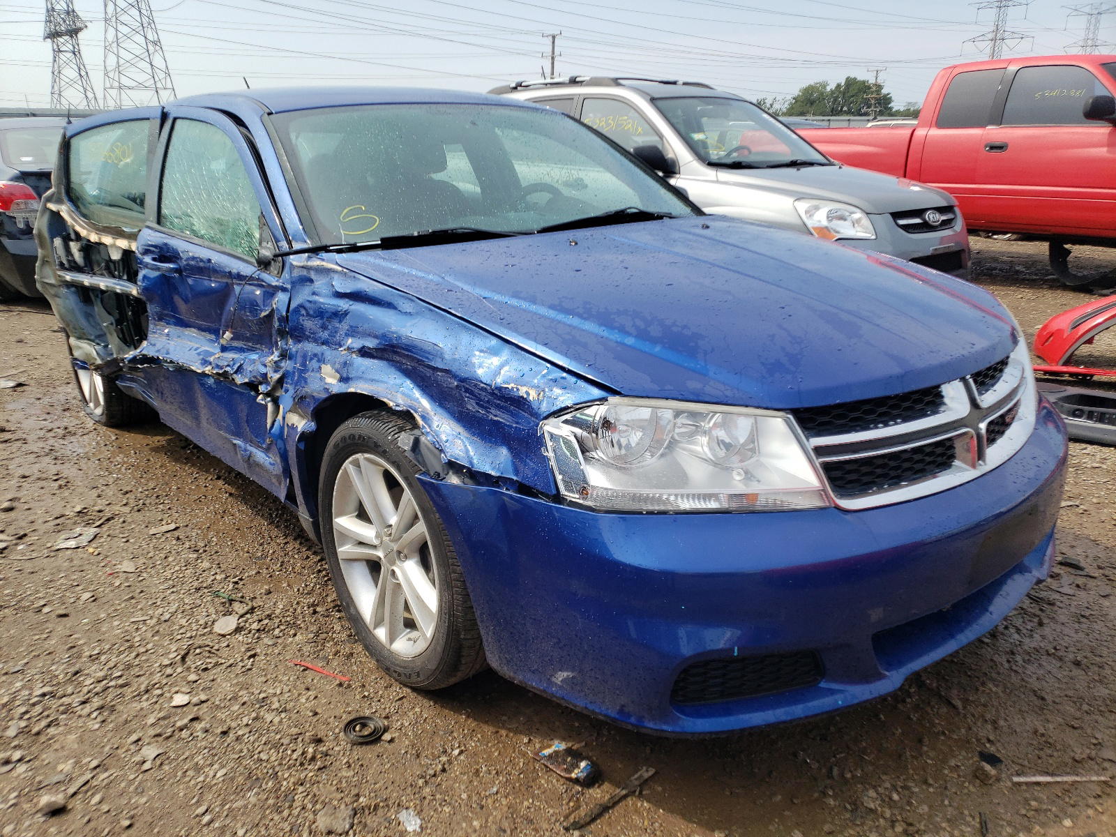 DODGE AVENGER SE 2012 with VIN 1C3CDZAG8CN315058 - Photo from auction