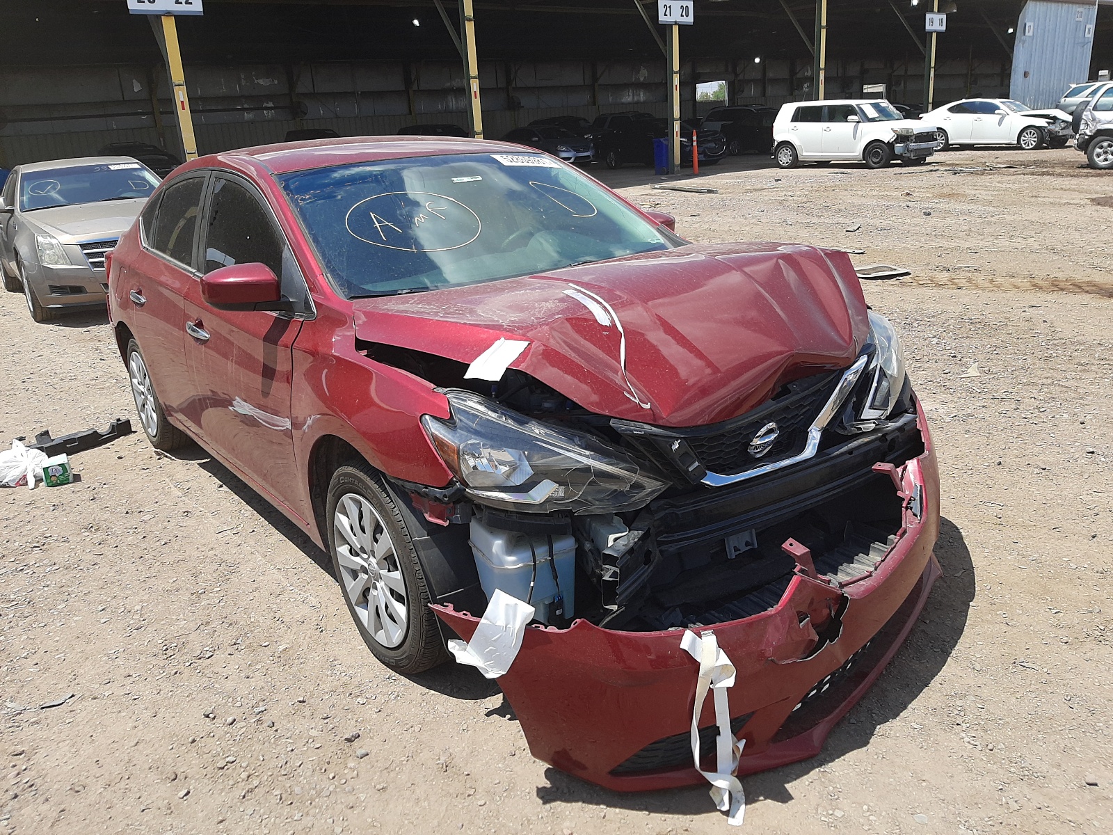 Photo 1 from auction – 2017 NISSAN SENTRA S with VIN 3N1AB7AP4HL684829