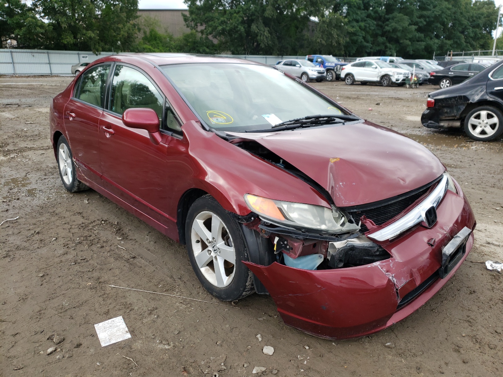 Photo 1 from auction – 2007 HONDA CIVIC EX with VIN 2HGFA16887H508234