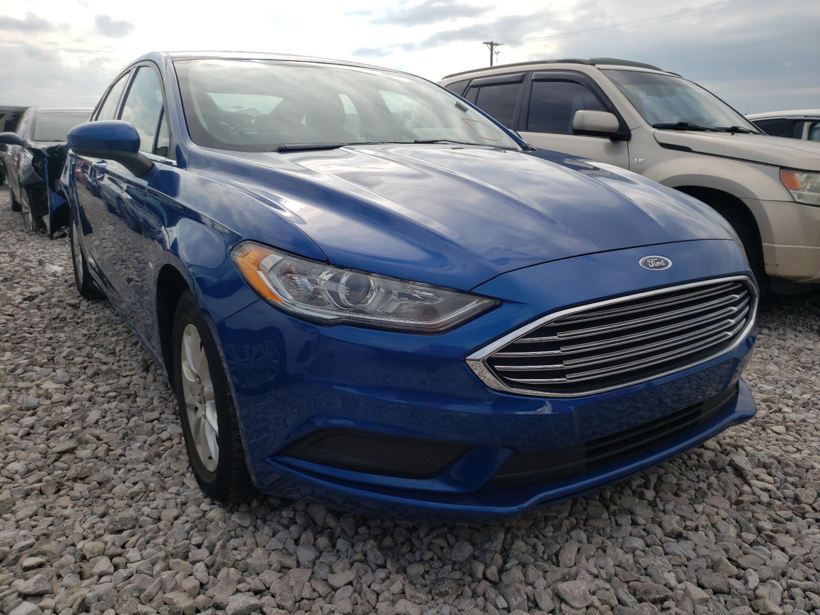 FORD FUSION S 2017 with VIN 3FA6P0G75HR282906 - Photo from auction