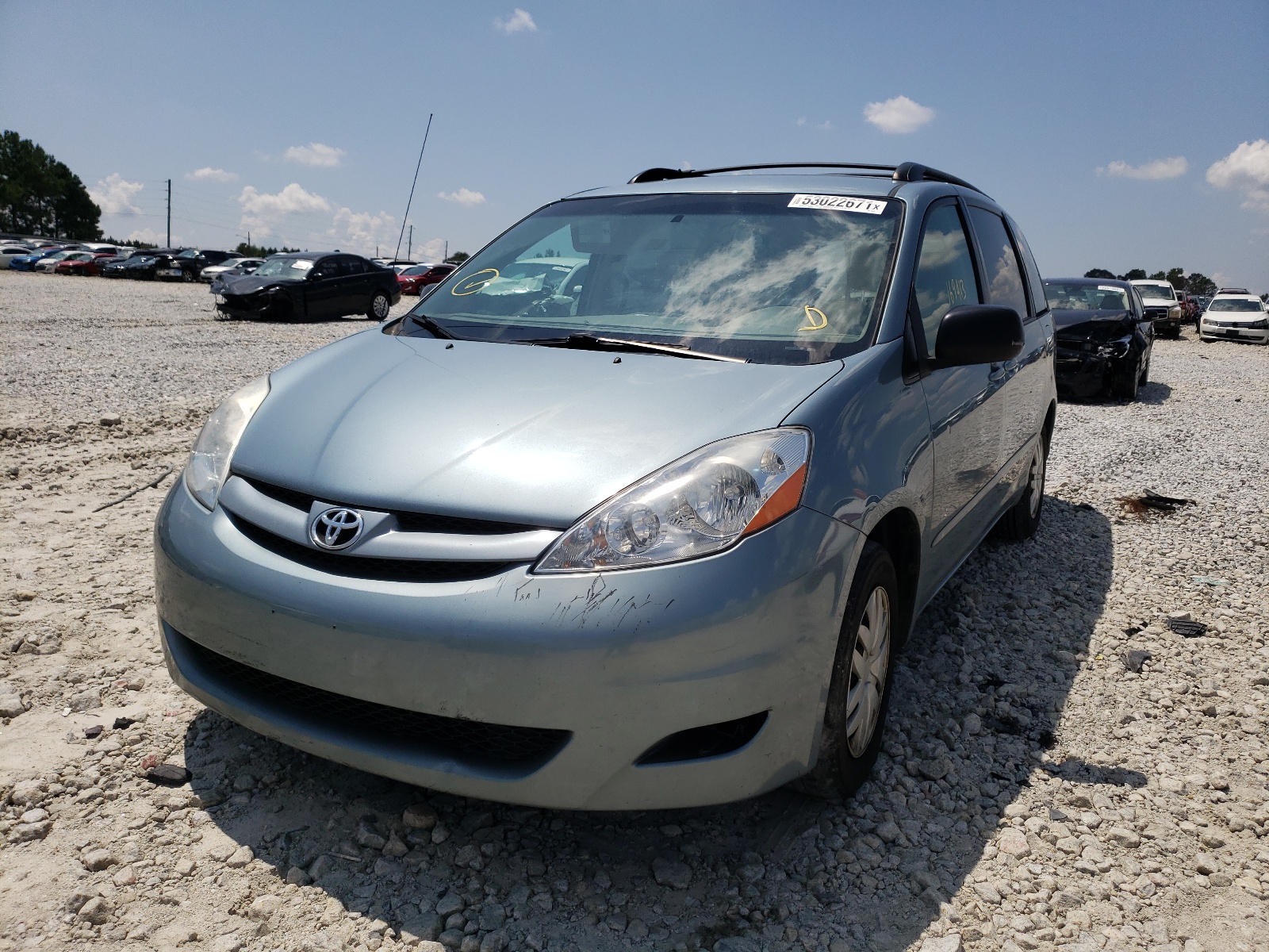 Photo 2 from auction – 2008 TOYOTA SIENNA CE with VIN 5TDZK23CX8S190742