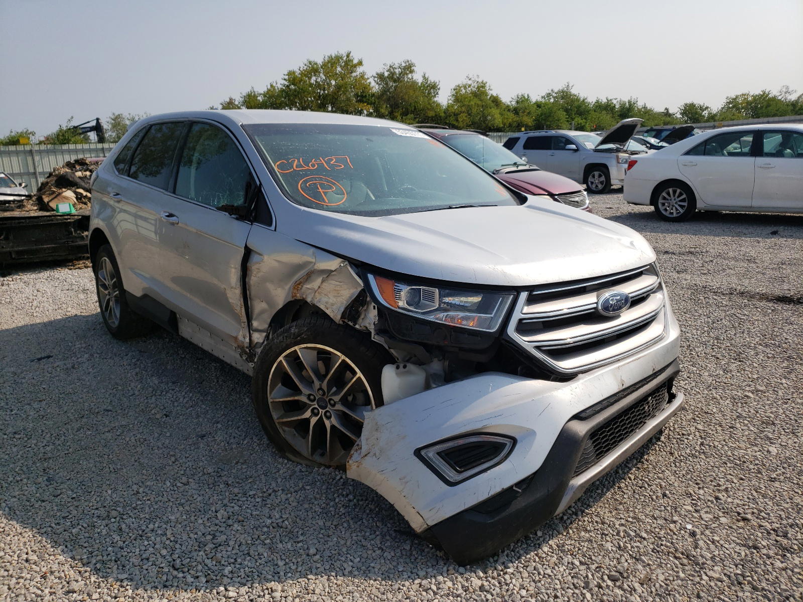 FORD EDGE TITAN 2017 with VIN 2FMPK4K93HBC26437 - Photo from auction