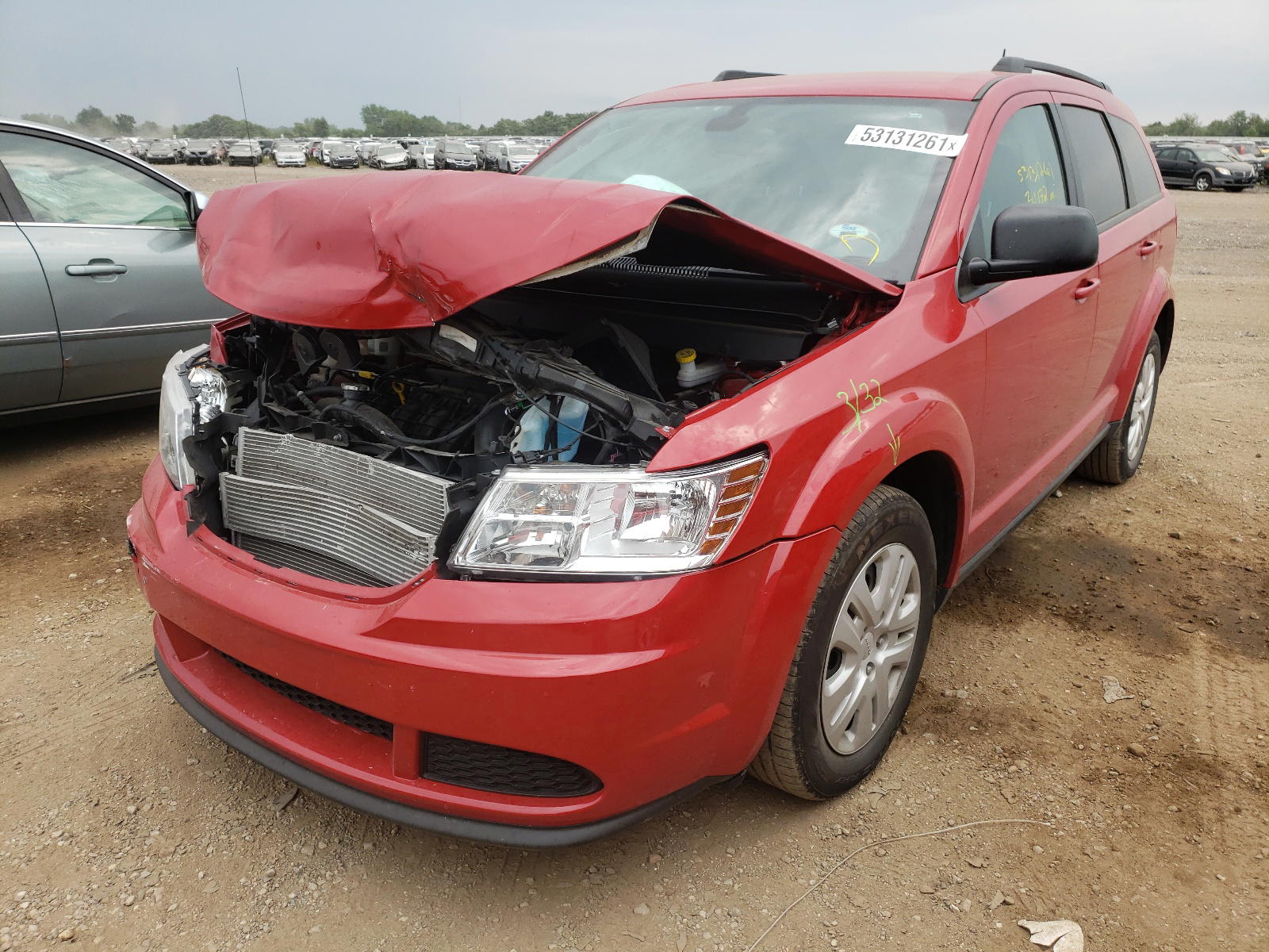 Photo 2 from auction – 2018 DODGE JOURNEY SE with VIN 3C4PDCAB6JT534659
