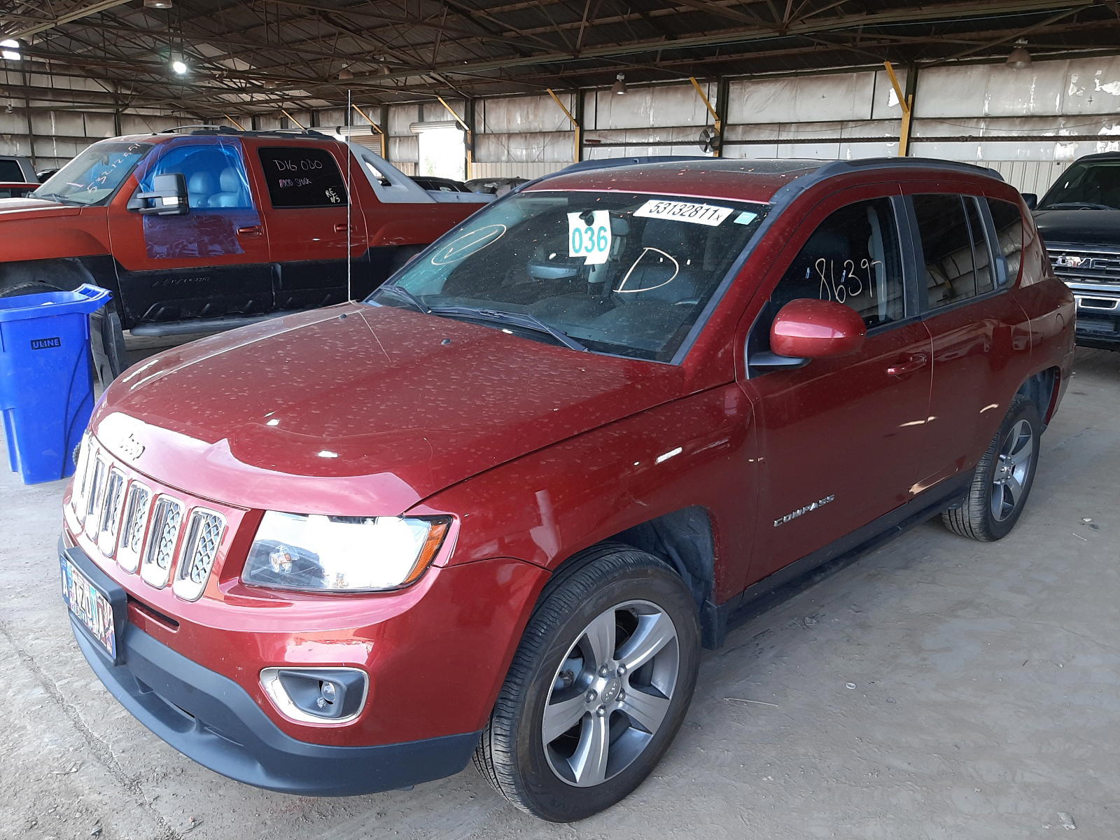 Photo 2 from auction – 2016 JEEP COMPASS LA with VIN 1C4NJCEA2GD716195