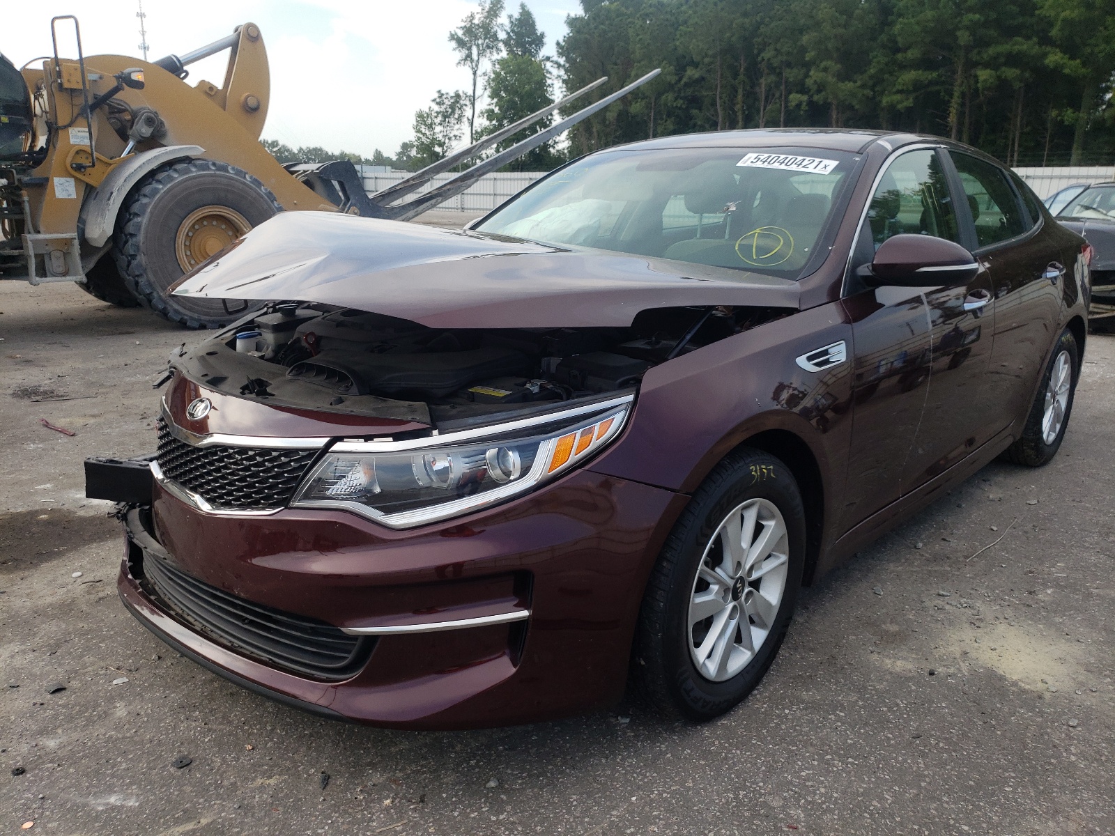 Photo 2 from auction – 2016 KIA OPTIMA LX with VIN 5XXGT4L37GG109275