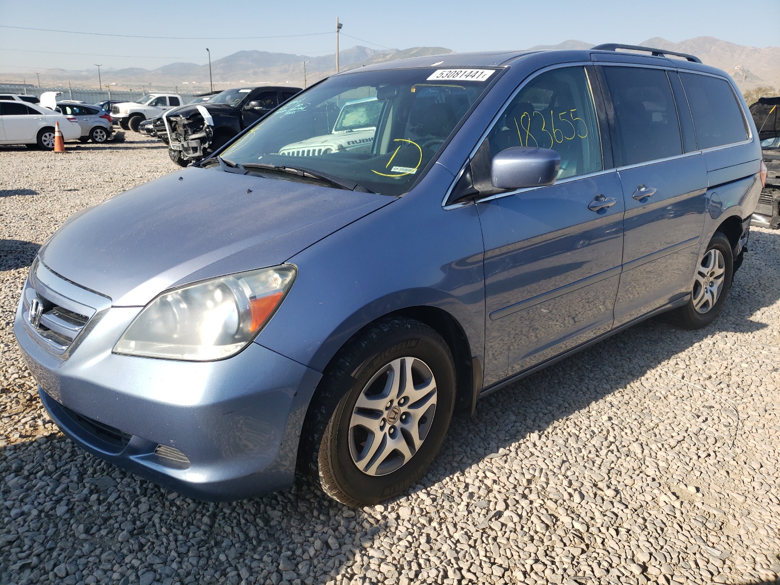 Photo 2 from auction – 2007 HONDA ODYSSEY EX with VIN 5FNRL38707B012355