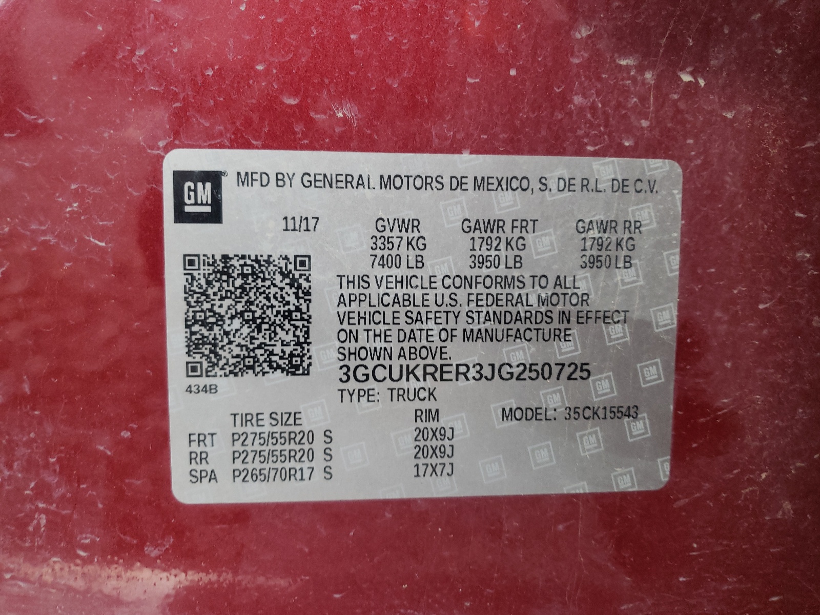 Zdjęcie 10 z aukcji – 2018 CHEVROLET SILVERADO z VIN 3GCUKRER3JG250725