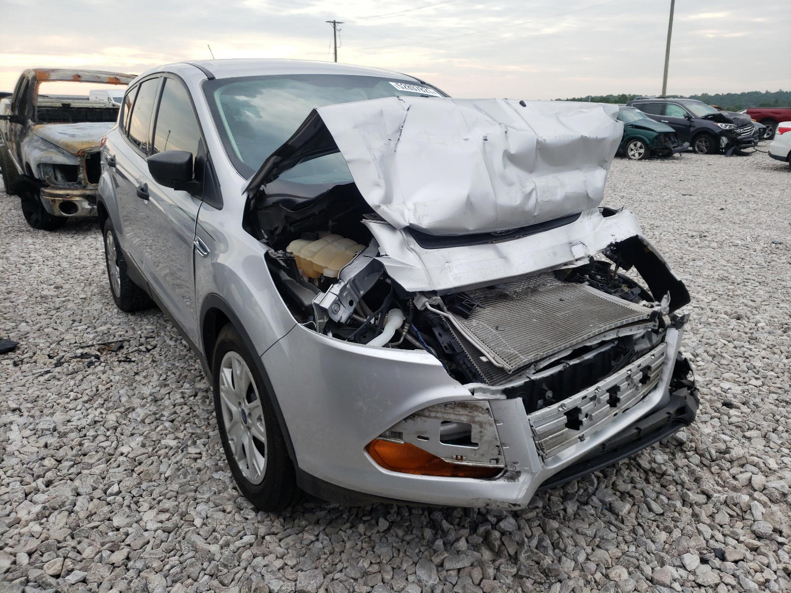 FORD ESCAPE S 2014 with VIN 1FMCU0F74EUD41757 - Photo from auction