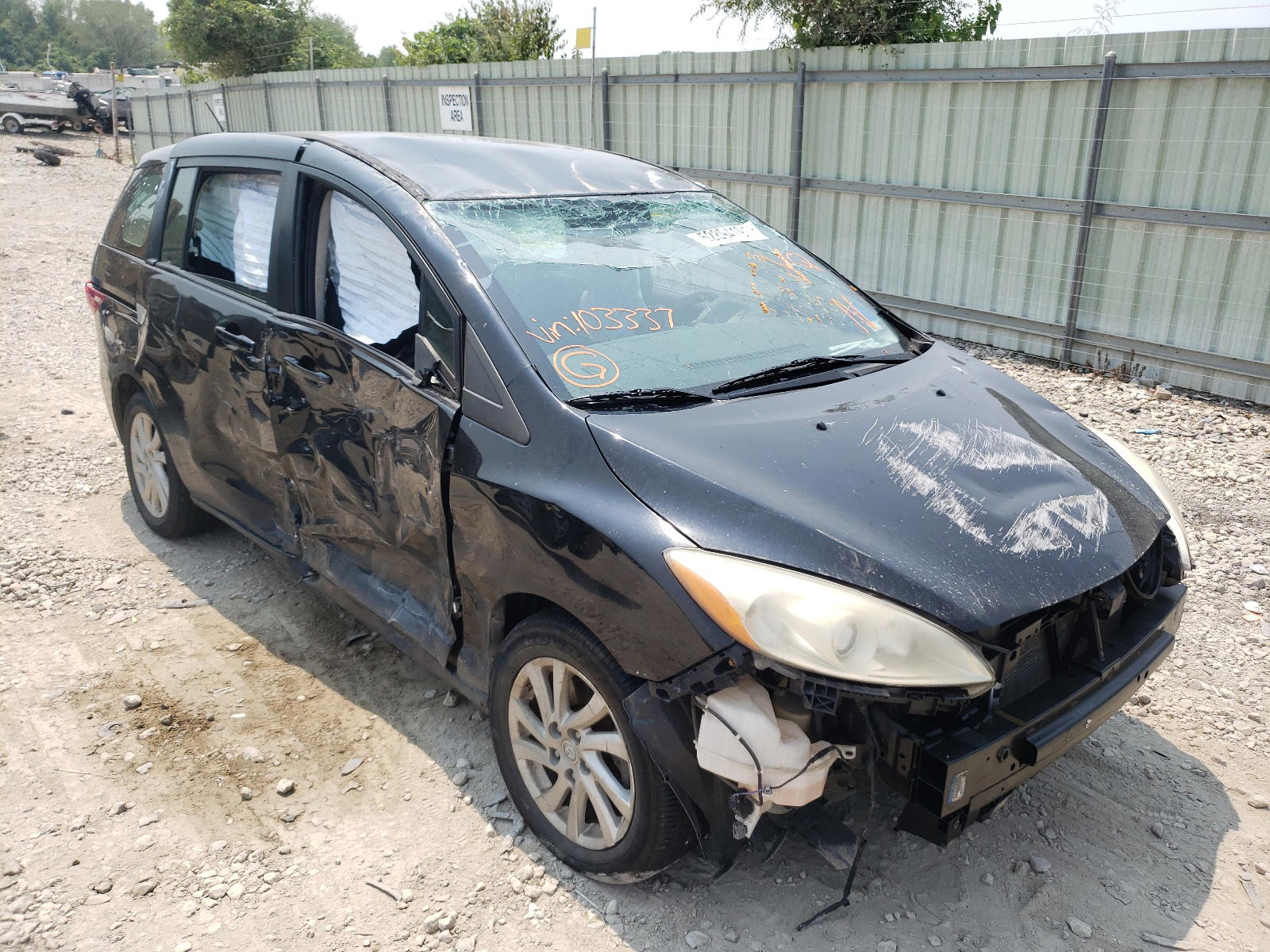 MAZDA 5 2012 with VIN JM1CW2BL7C0103337 - Photo from auction