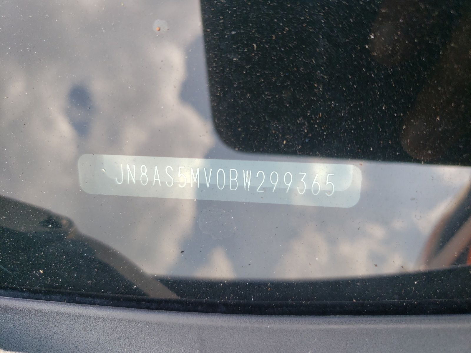 Photo 10 from auction – 2011 NISSAN ROGUE S with VIN JN8AS5MV0BW299365