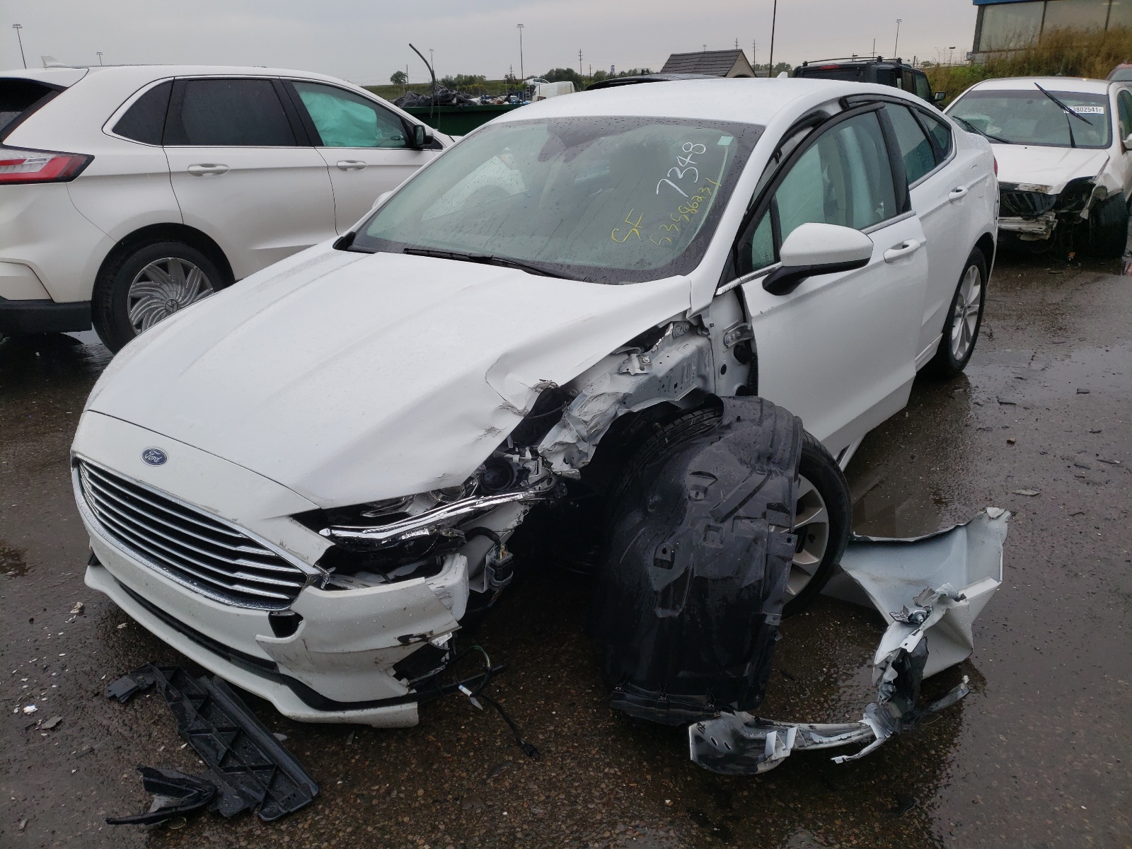 Photo 2 from auction – 2020 FORD FUSION SE with VIN 3FA6P0HD4LR107348