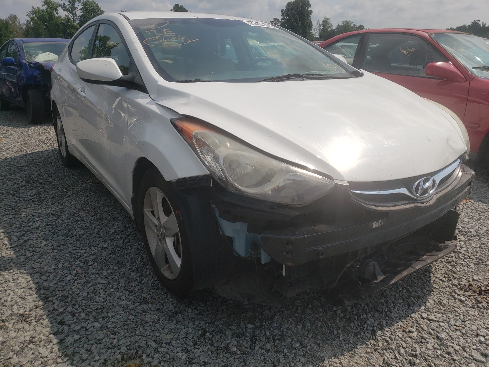 HYUNDAI ELANTRA GL 2013 with VIN 5NPDH4AE2DH289404 - Photo from auction