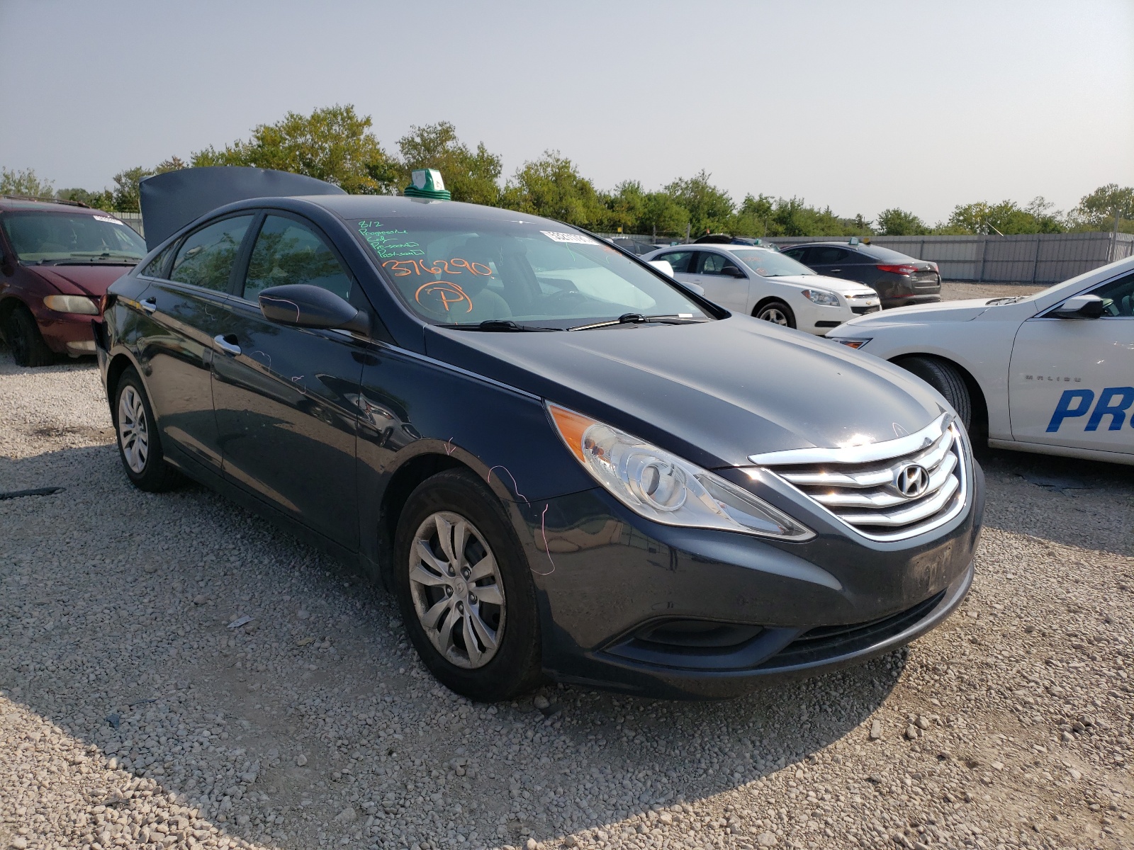 HYUNDAI SONATA GLS 2012 with VIN 5NPEB4AC6CH376290 - Photo from auction