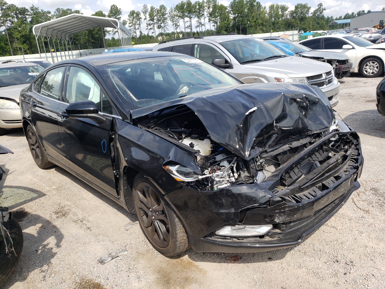 Photo 1 from auction – 2018 FORD FUSION S with VIN 3FA6P0G76JR255249