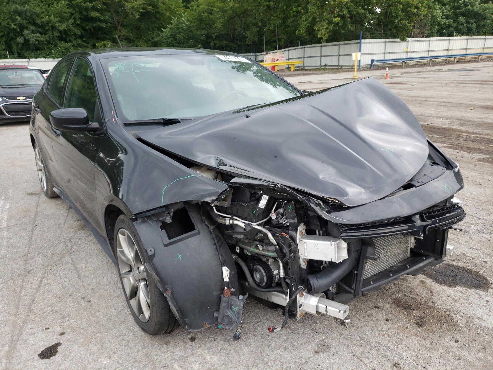 DODGE DART SXT 2015 with VIN 1C3CDFBB1FD166634 - Photo from auction