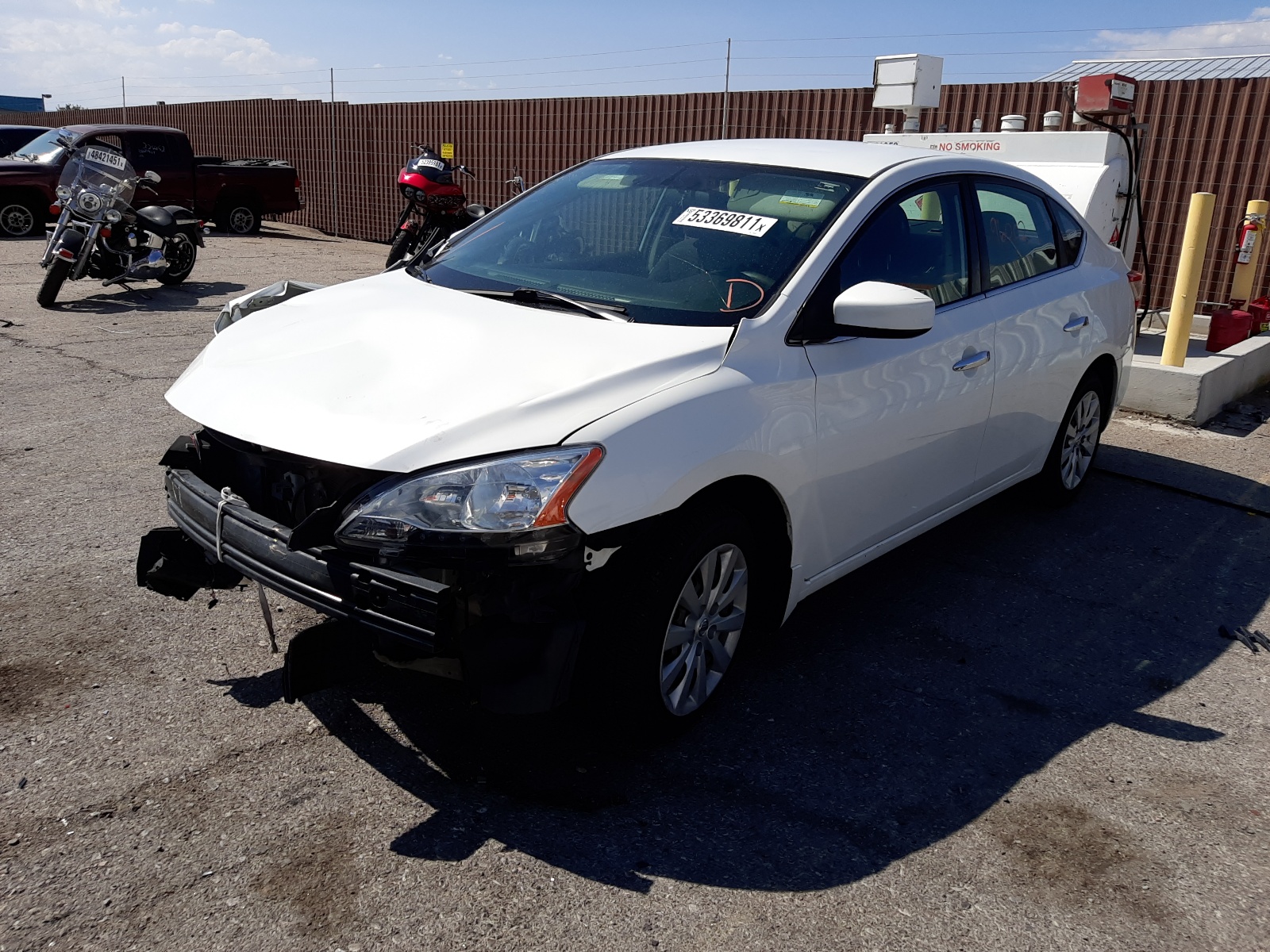Photo 2 from auction – 2014 NISSAN SENTRA S with VIN 3N1AB7AP0EY269022