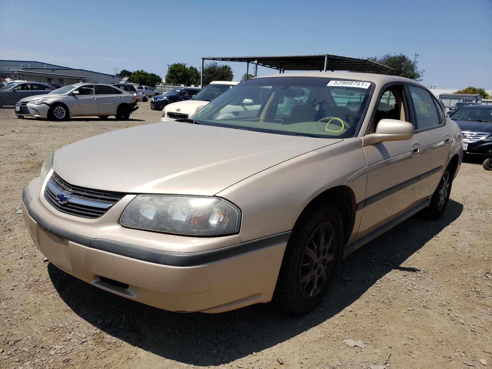 Photo 2 from auction – 2000 CHEVROLET IMPALA with VIN 2G1WF52E9Y9152674