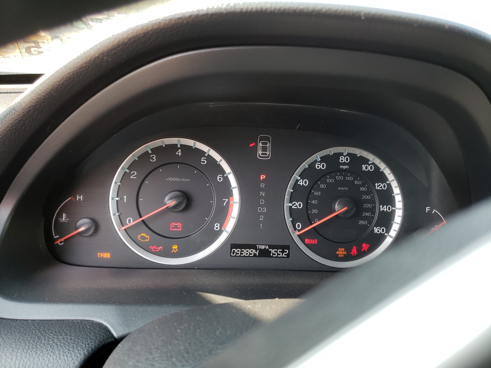 Photo 8 from auction – 2012 HONDA ACCORD LXP with VIN 1HGCP2F48CA021774