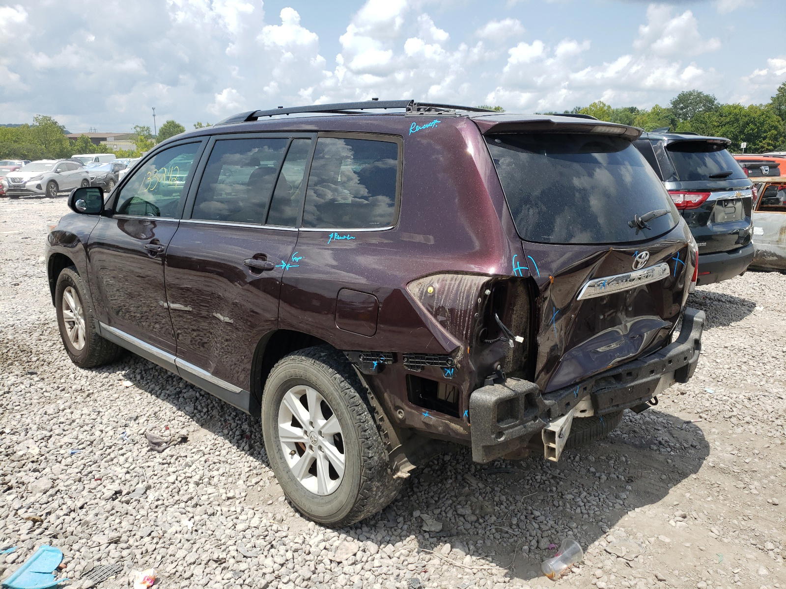 Photo 3 from auction – 2013 TOYOTA HIGHLANDER with VIN 5TDZA3EH1DS043155