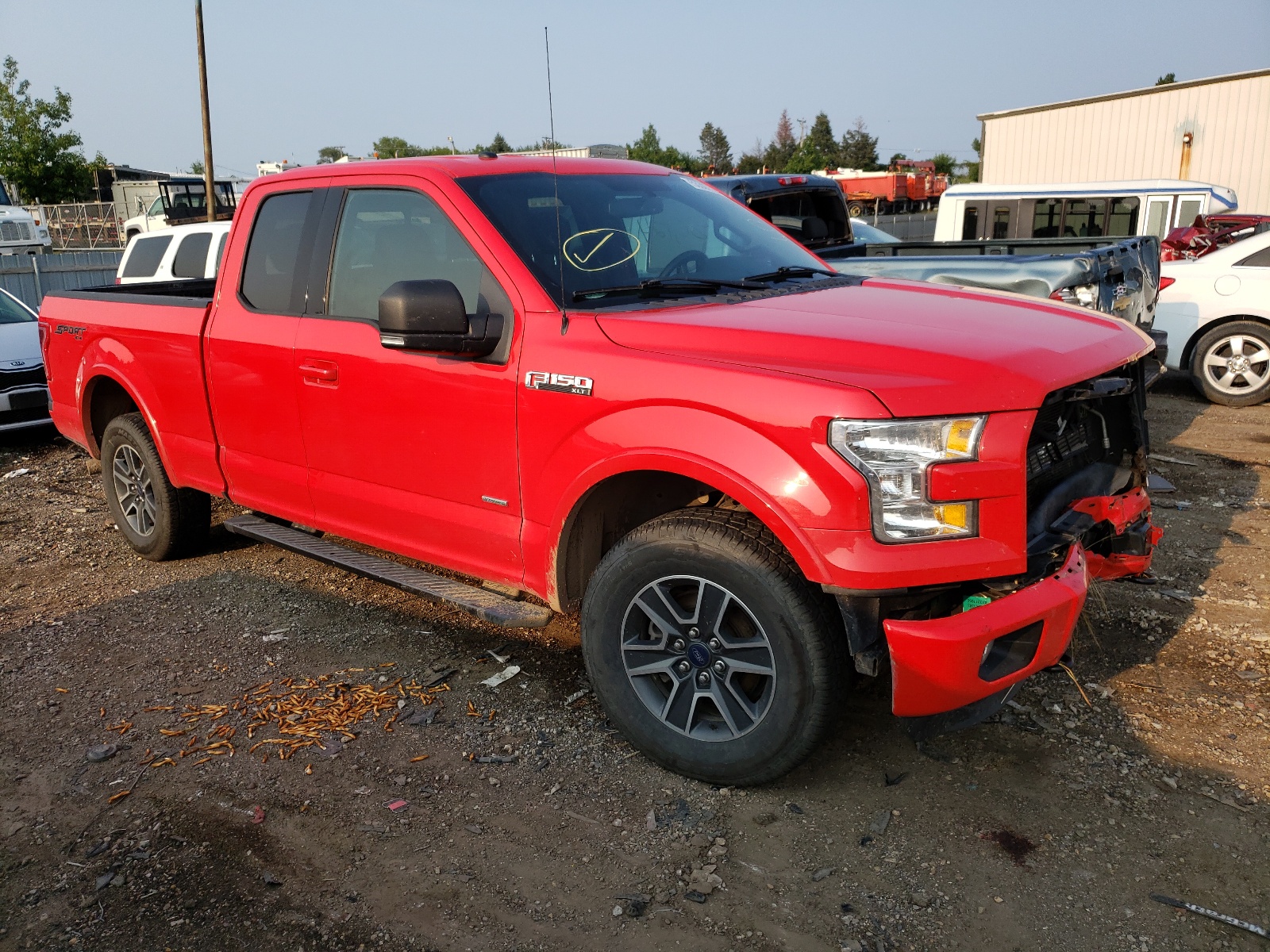 FORD F150 SUPER 2016 with VIN 1FTEX1EP8GKG05511 - Photo from auction