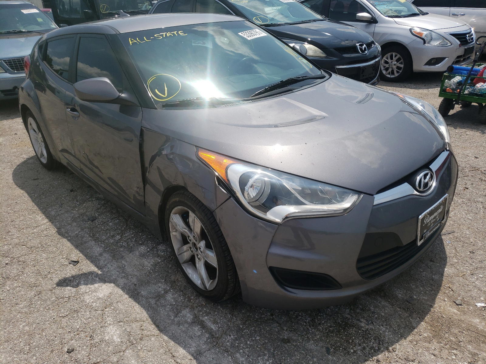 HYUNDAI VELOSTER 2012 with VIN KMHTC6AD3CU028859 - Photo from auction