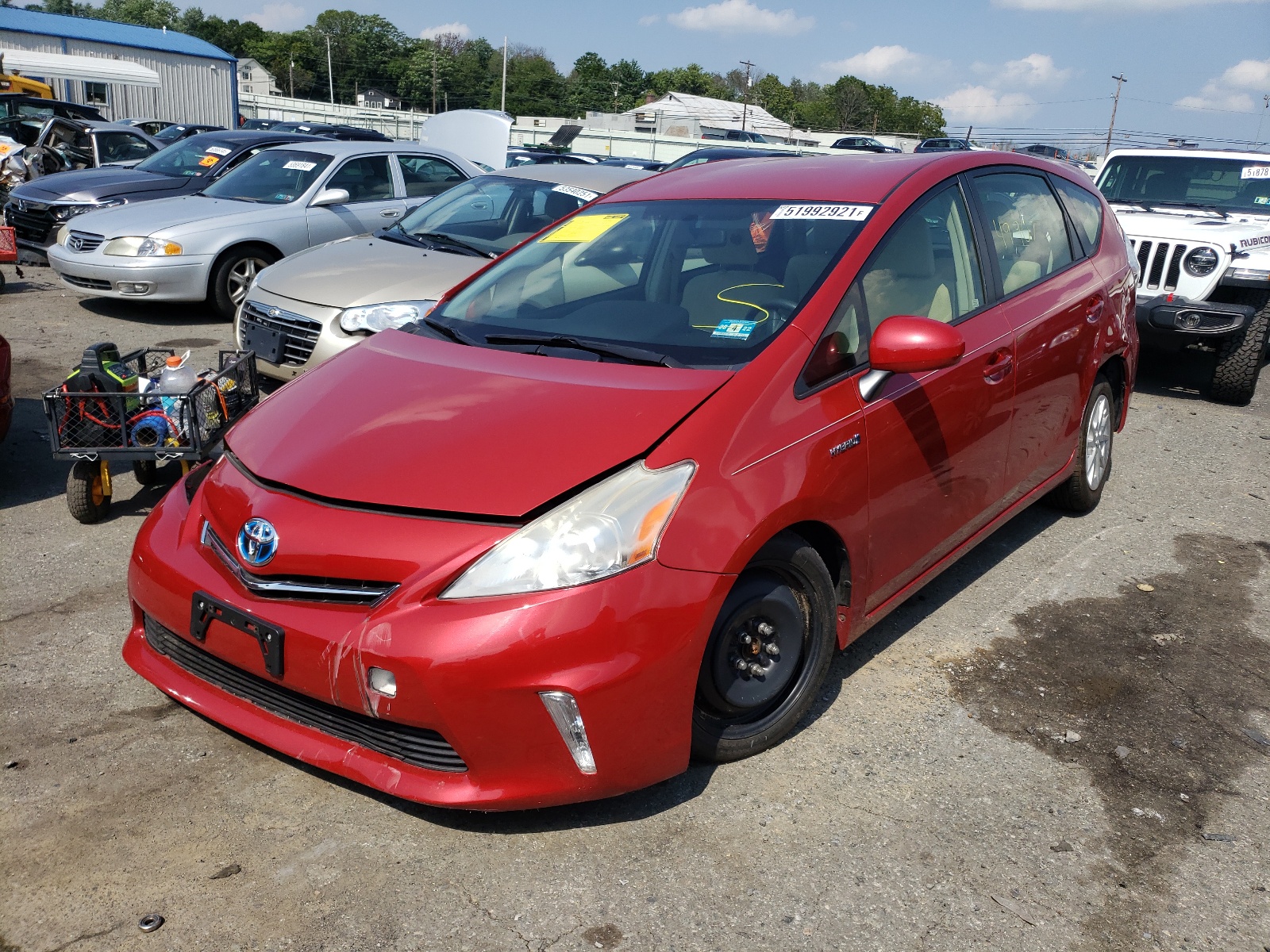 Photo 2 from auction – 2012 TOYOTA PRIUS V with VIN JTDZN3EU9C3122588