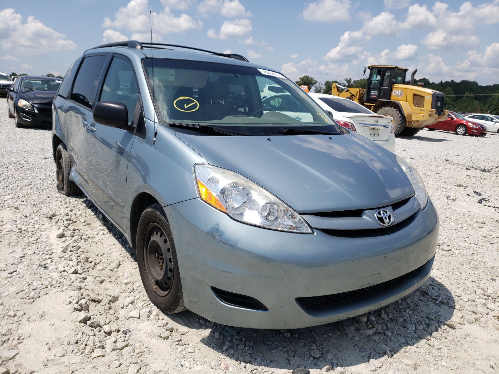 TOYOTA SIENNA CE 2008 with VIN 5TDZK23CX8S190742 - Photo from auction