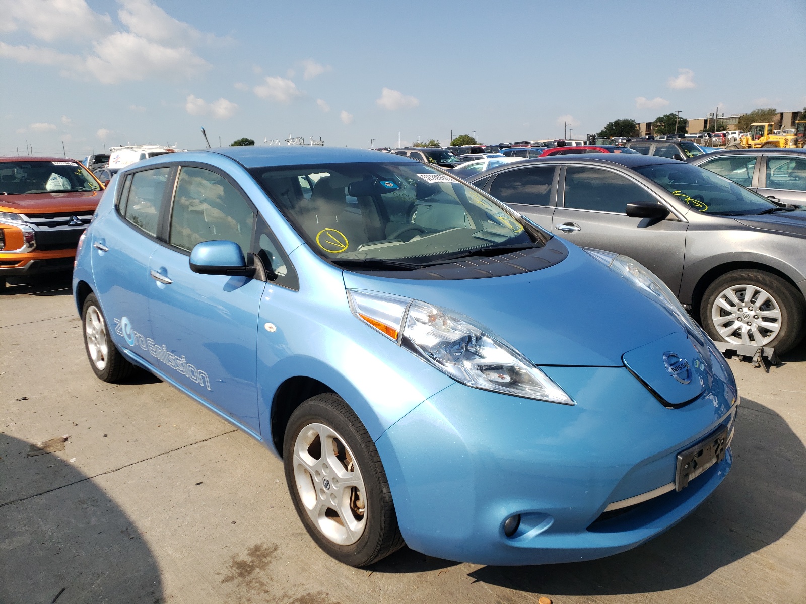 NISSAN LEAF SV 2012 with VIN JN1AZ0CP3CT024978 - Photo from auction